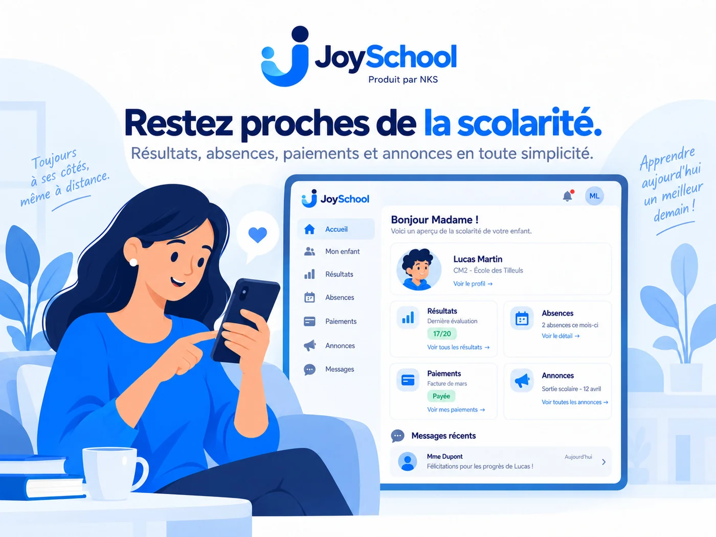 Espace élève JoySchool