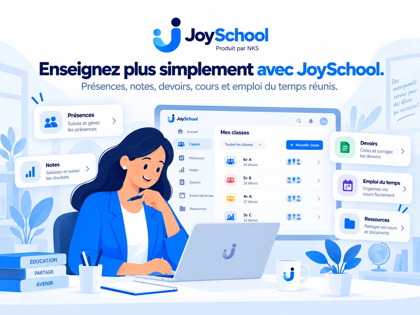 Espace professeur JoySchool